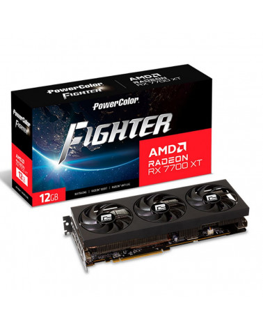 Видеокарта PowerColor RX7700XT Fighter 12GB GDDR6 256-bit DPx3 HDMI 3FAN RTL 