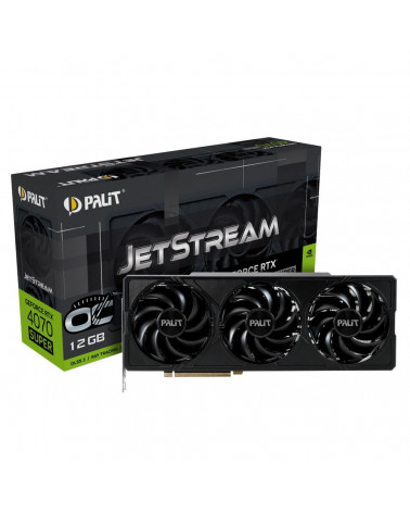 Видеокарта Palit RTX4070 SUPER JETSTREAM OC 12GB GDDR6X 192-bit DPx3 HDMI 3FAN RTL 