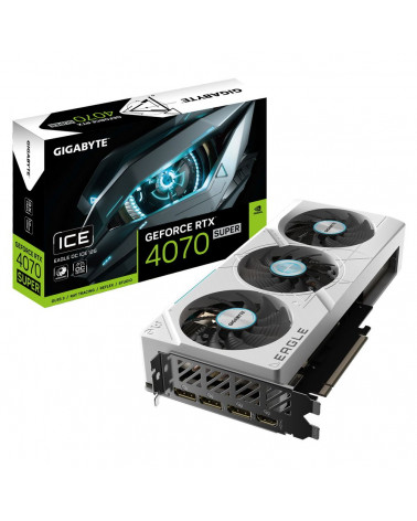 Видеокарта Gigabyte RTX4070SUPER EAGLE OC ICE 12GB GDDR6X 192-bit DPx3 HDMI 3FAN RTL 