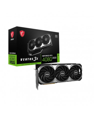 Видеокарта MSI RTX4080 SUPER 16G VENTUS 3X OC GDDR6X 256bit 2xDP 2xHDMI 3FAN 