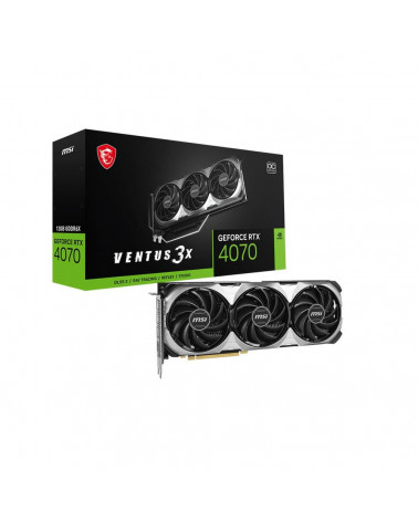 Видеокарта MSI RTX4070 VENTUS 3X E 12GB OC GDDR6X 192-bit HDMI DPx3 3FAN RTL 