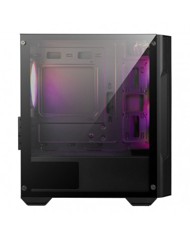 Корпус MSI MAG FORGE M100A Mini-Tower, MATX, 1xUSB 3.0, 2xUSB 2.0, 4x120mm Auto RGB Fan, Acrylic Window, Brown Box 