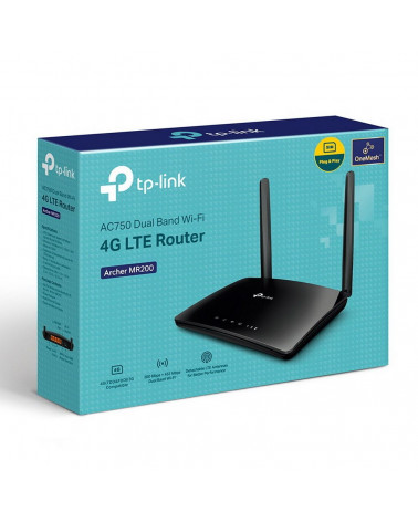 Маршрутизатор TP-LINK Archer MR200 AC750 Двухдиапазонный Wi-Fi роутер, RTL 10 (092740) 