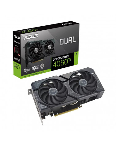 Видеокарта ASUS DUAL-RTX4060TI-A16G  /RTX4060TI 16G,HDMI,DP*3,16G,D6