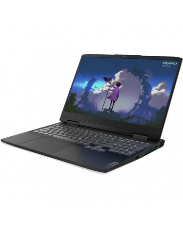 Ноутбук Lenovo Ideapad Gaming 3 15IAH7 Core i5-12450H/8GB/SSD512GB/15.6"/RTX 3050 4GB/IPS/FHD/120hz/Free DOS/Onyx Grey (82S900KW