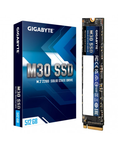 Твердотельный накопитель SSD Gigabyte M30 512GB M.2 2280 GP-GM30512G-G Client PCIe Gen3x4 with NVMe, 3500/2600, IOPS 350/302K, M