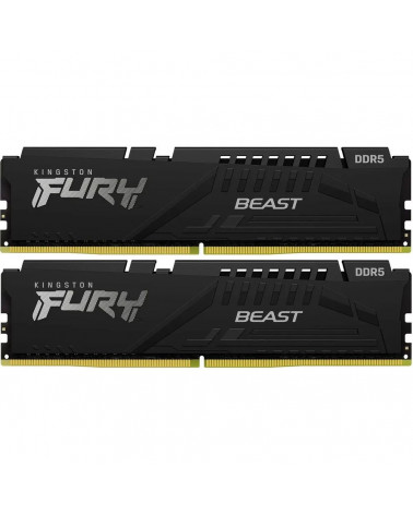 Модуль памяти Kingston 16GB DDR5 6000 DIMM FURY Beast Black XMP kit 2*8gb, Non-ECC Unbuffered 1RX16 40-40-40 1.35V 288-pin 16Gbi