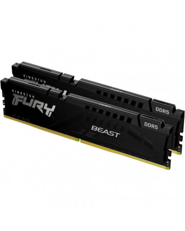 Модуль памяти Kingston 16GB DDR5 6000 DIMM FURY Beast Black XMP kit 2*8gb, Non-ECC Unbuffered 1RX16 40-40-40 1.35V 288-pin 16Gbi