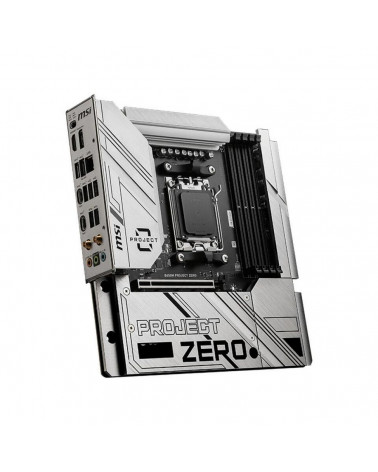 Материнская плата MSI B650M PROJECT ZERO B650, AM5, 4DDR5, 1PCI-Ex16, 2PCI-Ex1, 2M.2, 4SATA3.0, 1USB3.2Gen2x2, 5USB3.2Gen2, 4USB