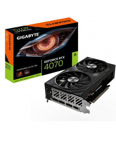 Видеокарта Gigabyte RTX4070 WINDFORCE 2X OC 12GB GDDR6X 192-bit DPx3 HDMI 2FAN  RTL 