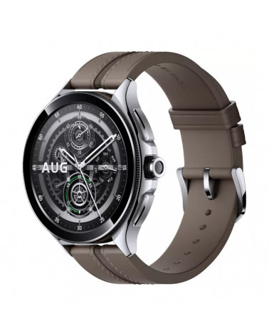 Смарт-часы Xiaomi Watch 2 Pro - Bluetooth® Silver Case with Brown Leather Strap M2234W1 (BHR7216GL) 