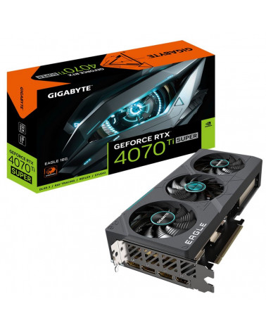 Видеокарта Gigabyte RTX4070Ti SUPER EAGLE 16GB GDDR6X 256bit 3xDP HDMI 3FAN RTL 