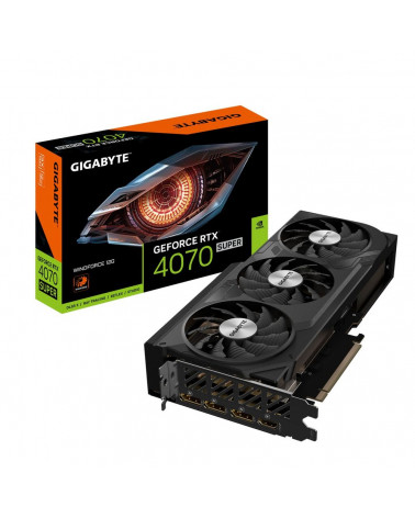 Видеокарта Gigabyte RTX4070 SUPER WINDFORCE 12GB GDDR6X 192bit 3xDP HDMI 3FAN RTL 