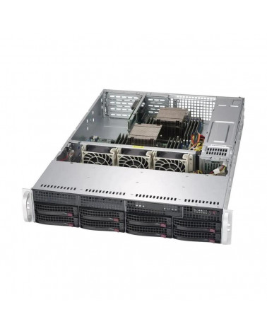 Корпус SuperMicro SuperMicro CSE-825TQC-R740WB Серверный корпус с возможностью размещения 8 накопителей форм-фактора «3,5». 2U R