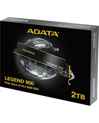 Твердотельный накопитель SSD ADATA LEGEND 900 2TB M.2 NVMe 1.4, PCIe 4.0 x4, 3D NAND, R/W 7000/5400MB/s 