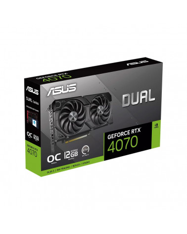 Видеокарта ASUS DUAL-RTX4070-O12G-EVO /RTX4070,HDMI,DP*3,12G,D6X (90YV0J15-M0NA00)