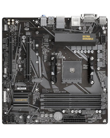 Материнская плата Gigabyte B550M DS3H, Socket AM4, AMD B550, 4xDDR4-3200, DVI-D+HDMI, 2xPCI-Ex16, 1xPCI-Ex1, 4xSATA3(RAID 0/1/10