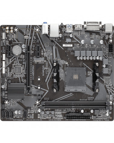 Материнская плата Gigabyte A520M H, Socket AM4, AMD A520, 2xDDR4-3200, DVI-D+HDMI, 1xPCI-Ex16, 2xPCI-Ex1, 4xSATA3(RAID 0/1/10), 