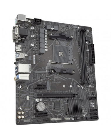 Материнская плата Gigabyte A520M S2H, Socket AM4, AMD A520, 2xDDR4-3200, D-SUB+DVI-D+HDMI, 1xPCI-Ex16, 2xPCI-Ex1, 4xSATA3(RAID 0