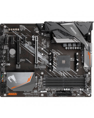 Материнская плата Gigabyte A520 AORUS ELITE, Socket AM4, AMD A520, 4xDDR4-3200, DVI-D+HDMI, 2xPCI-Ex16, 3xPCI-Ex1, 4xSATA3(RAID 