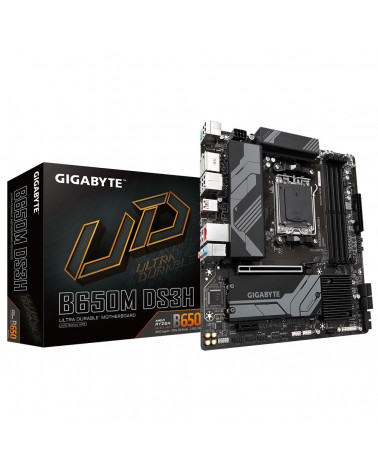 Материнская плата Gigabyte B650M DS3H, Socket AM5, AMD B650, 4xDDR5-5200, HDMI+DP+DP, 1xPCI-Ex16, 1xPCI-Ex1, 4xSATA3(RAID 0/1/10