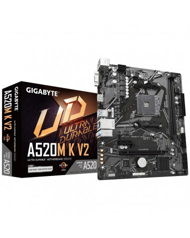 Материнская плата Gigabyte A520M K V2, RTL 