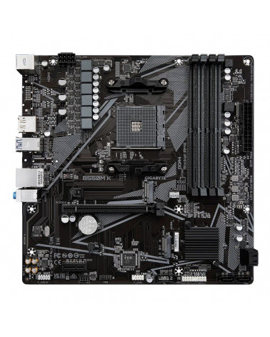 Материнская плата Gigabyte B550M K, Socket AM4, AMD B550, 4xDDR4-3200, HDMI+DP, 1xPCI-Ex16, 1xPCI-Ex1, 4xSATA3(RAID 0/1/10), 2xM