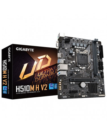 Материнская плата Gigabyte H510M H V2, Socket 1200, Intel®H470, 2xDDR4-3200, D-SUB+HDMI, 1xPCI-Ex16, 1xPCI-Ex1, 4xSATA3, 1xM.2, 