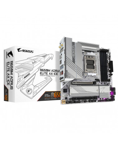 Материнская плата Gigabyte B650M AORUS ELITE AX ICE, RTL 