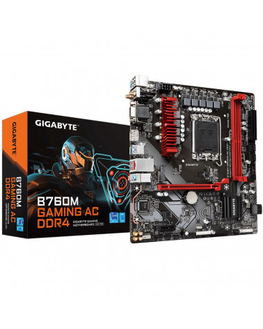 Материнская плата Gigabyte B760M GAMING AC DDR4, RTL 