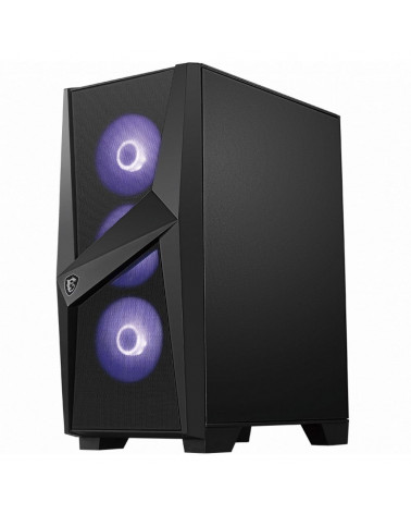 Корпус MSI MAG FORGE 101M Mid-Tower, ATX, mATX, Mini-ITX, 2xUSB 3.0, 4x120mm RGB Fan, Tempered Glass Window (682484) 