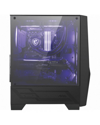 Корпус MSI MAG FORGE 101M Mid-Tower, ATX, mATX, Mini-ITX, 2xUSB 3.0, 4x120mm RGB Fan, Tempered Glass Window (682484) 