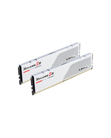 Модуль памяти DDR5 G.SKILL RIPJAWS S5 32GB (2x16GB) 6000MHz CL30 (30-40-40-96) 1.35V / F5-6000J3040F16GX2-RS5W / White