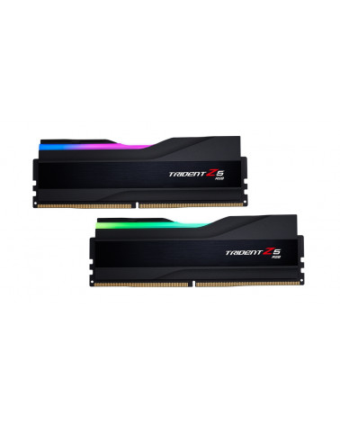 Модуль памяти DDR5 G.SKILL TRIDENT Z5 RGB 48GB (2x24GB) 5600MHz CL40 (40-40-40-89) 1.25V / F5-5600J4040D24GX2-TZ5RK / Black