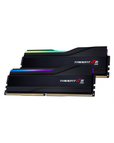 Модуль памяти DDR5 G.SKILL TRIDENT Z5 RGB 48GB (2x24GB) 5600MHz CL40 (40-40-40-89) 1.25V / F5-5600J4040D24GX2-TZ5RK / Black