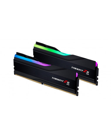 Модуль памяти DDR5 G.SKILL TRIDENT Z5 RGB 48GB (2x24GB) 5600MHz CL40 (40-40-40-89) 1.25V / F5-5600J4040D24GX2-TZ5RK / Black