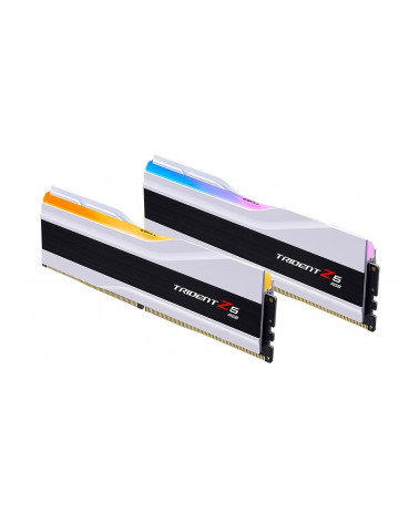 Модуль памяти DDR5 G.SKILL TRIDENT Z5 RGB 32GB (2x16GB) 6000MHz CL36 (36-36-36-96) 1.35V / F5-6000J3636F16GX2-TZ5RW / White