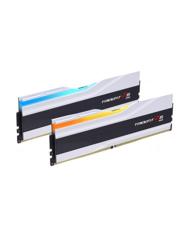 Модуль памяти DDR5 G.SKILL TRIDENT Z5 RGB 32GB (2x16GB) 6000MHz CL36 (36-36-36-96) 1.35V / F5-6000J3636F16GX2-TZ5RW / White