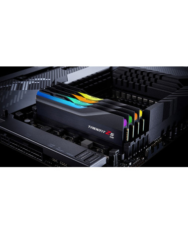 Модуль памяти DDR5 G.SKILL TRIDENT Z5 RGB 32GB (2x16GB) 6000MHz CL32 (32-38-38-96) 1.35V / F5-6000J3238F16GX2-TZ5RK / Black