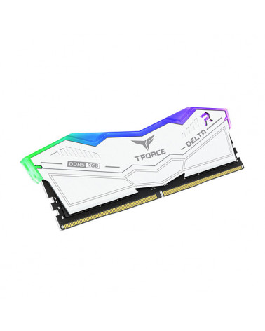 Модуль памяти DDR5 TEAMGROUP T-Force Delta RGB 32GB (2x16GB) 5600MHz CL32 (32-36-36-76) 1.2V / FF4D532G5600HC32DC01 / White