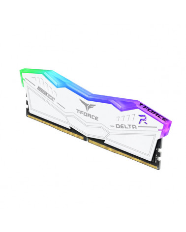 Модуль памяти DDR5 TEAMGROUP T-Force Delta RGB 32GB (2x16GB) 5600MHz CL32 (32-36-36-76) 1.2V / FF4D532G5600HC32DC01 / White