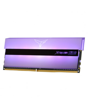 Модуль памяти DDR4 TEAMGROUP T-Force Xtreem ARGB 32GB (2x16GB) 3600MHz CL18 (18-22-22-42) 1.35V / TF13D432G3600HC18JDC01 / White