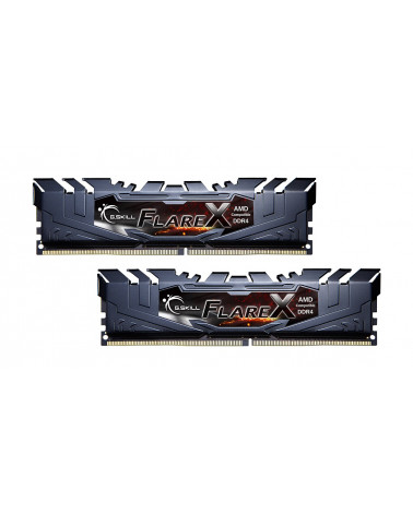 Модуль памяти DDR4 G.SKILL FLARE X (AMD) 32GB (2x16GB) 3200MHz CL16 (16-18-18-38) 1.35V / F4-3200C16D-32GFX / BLACK