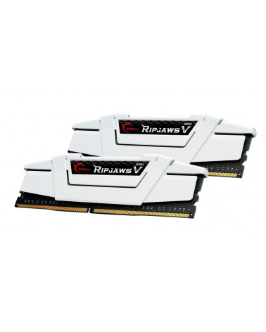 Модуль памяти DDR4 G.SKILL RIPJAWS V 32GB (2x16GB) 3600MHz CL18 (18-22-22-42) 1.35V / F4-3600C18D-32GVW / White