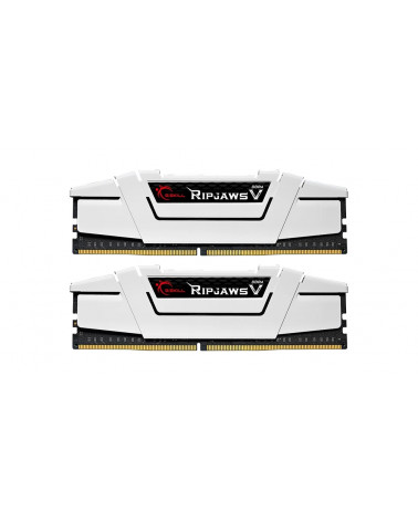 Модуль памяти DDR4 G.SKILL RIPJAWS V 32GB (2x16GB) 3600MHz CL18 (18-22-22-42) 1.35V / F4-3600C18D-32GVW / White