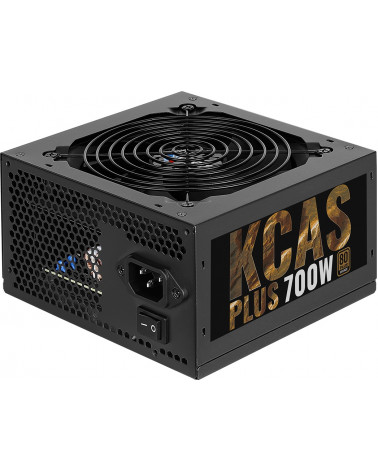 Блок питания Aerocool KCAS 700W PLUS (ATX 2.4, 700W, Active PFC, 120mm fan, 80 PLUS BRONZE) Box