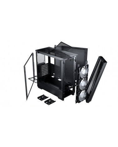 Корпус PHANTEKS Eclipse G360A, Black, 3x120mm ARGB Fan + ARGB Strip, боковая панель Tempered Glass, Mid-Tower / PH-EC360ATG_DBK0