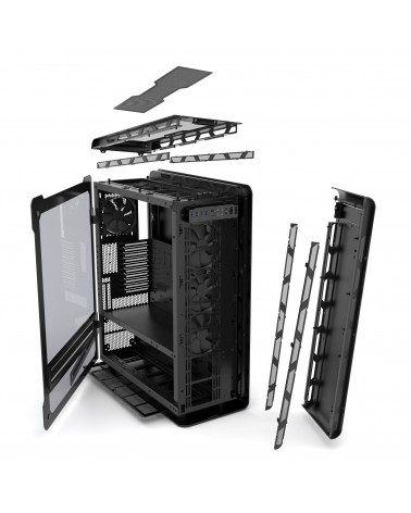 Корпус PHANTEKS Enthoo Elite Black, RGB Lighting, без БП, боковое окно Tempered Glass, Dual System, Full-Tower / PH-ES916E_BK_RU