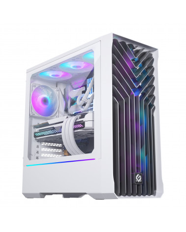 Корпус MagniumGear NEO Air 2 White, 3х 120mm ARGB Fan, Tempered Glass, Mid-Tower / MG-NE523A_DWT06_RU