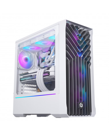 Корпус MagniumGear NEO Air 2 White, 3х 120mm ARGB Fan, Tempered Glass, Mid-Tower / MG-NE523A_DWT06_RU